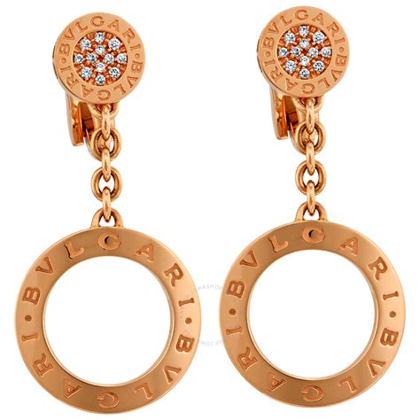 bvlgari earrings rose gold